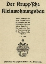 Book cover: Der Krupp'sche Kleinwohnungsbau