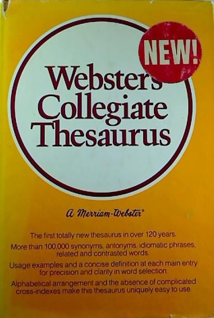 Webster's collegiate thesaurus